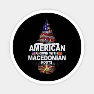 Christmas Tree  American Grown With Macedonian Roots - Gift for Macedonian From Macedonia Magnet